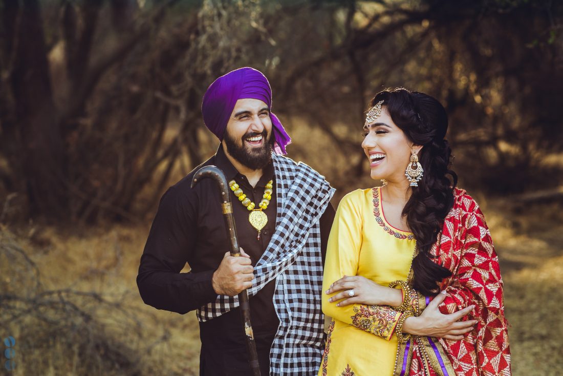 San Francisco Classic Indian Engagement Photography of Pardeep & Lovepreet by Aperina Studios.