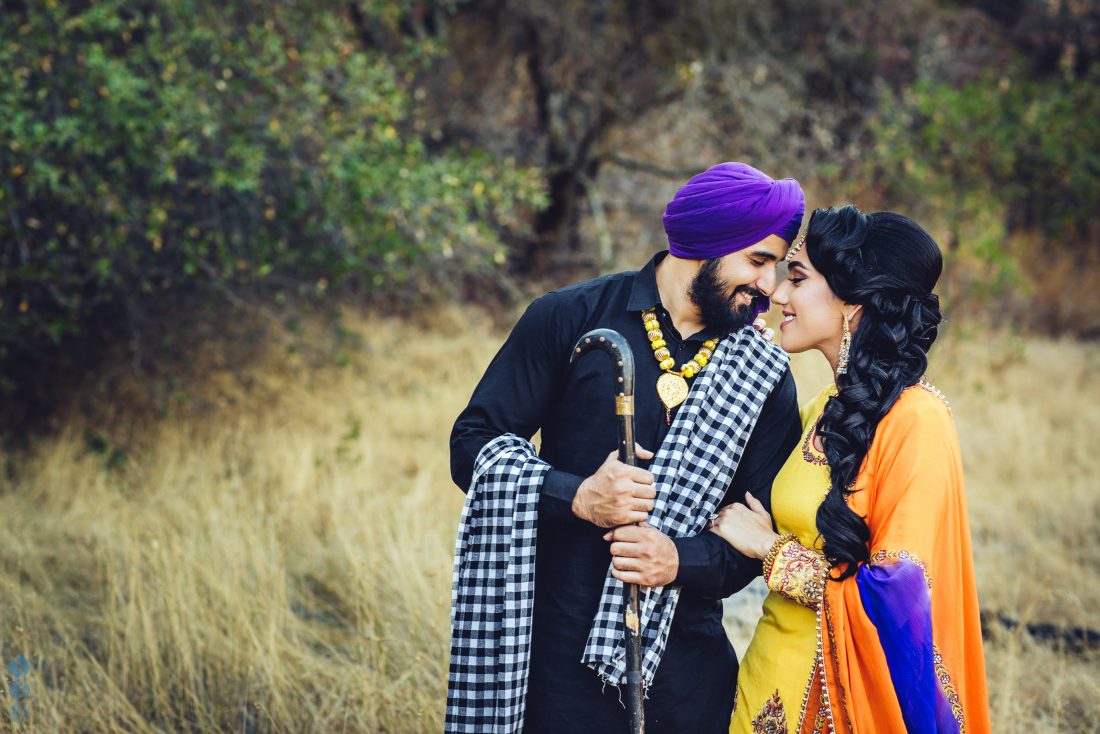 San Francisco Classic Indian Engagement Photography of Pardeep & Lovepreet by Aperina Studios.