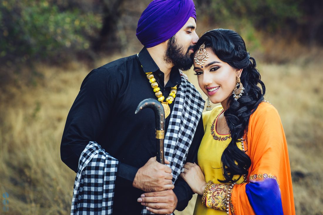 San Francisco Classic Indian Engagement Photography of Pardeep & Lovepreet by Aperina Studios.