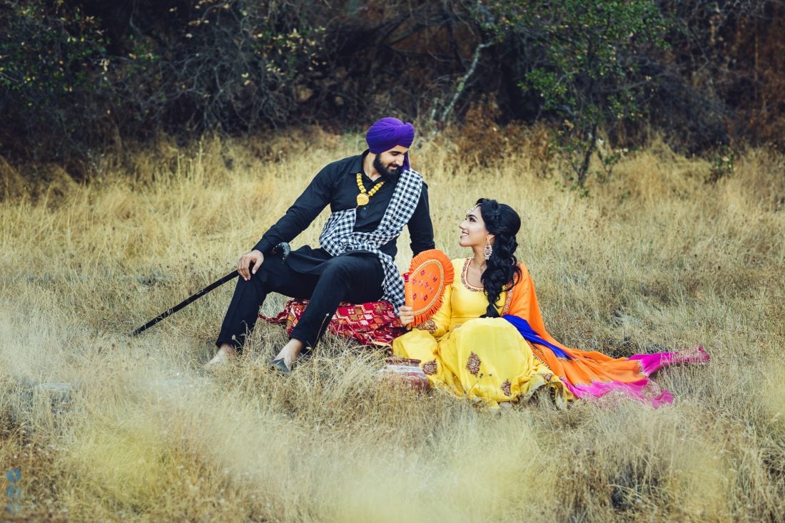 San Francisco Classic Indian Engagement Photography of Pardeep & Lovepreet by Aperina Studios.