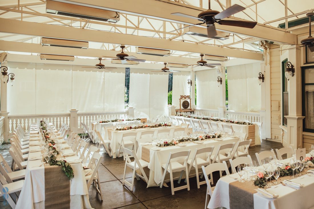 Wedding reception Decoration at Modrona Manor - Napa Valley Wedding Photography