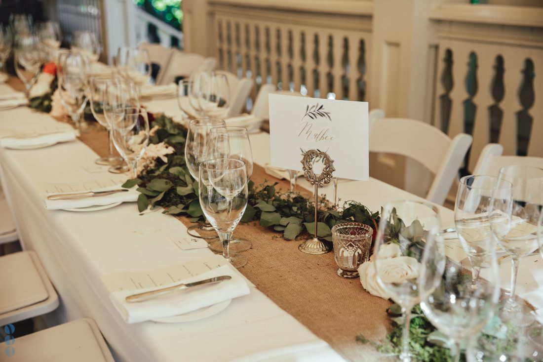 Wedding reception Decoration at Modrona Manor - Napa Valley Wedding Photography