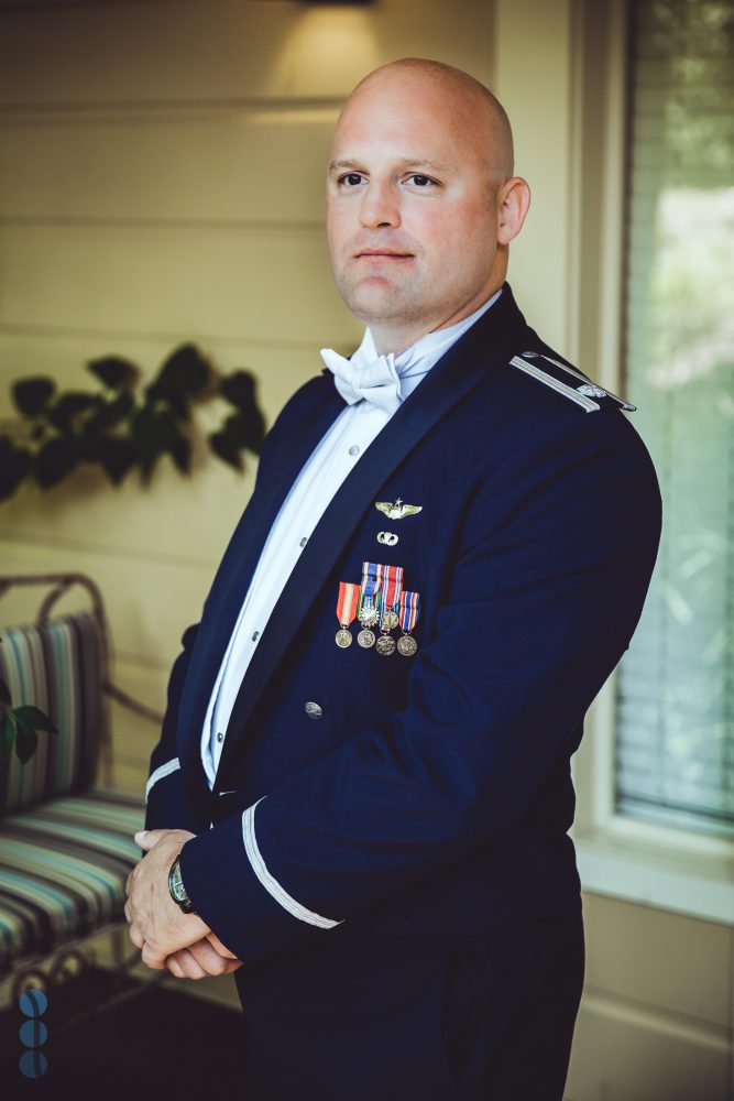 The Groom getting ready at Madrona Manor before the wedding.