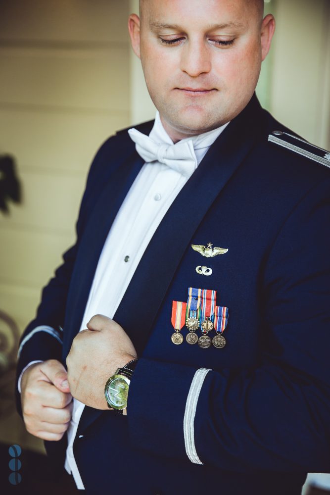 The Groom getting ready at Madrona Manor before the wedding.