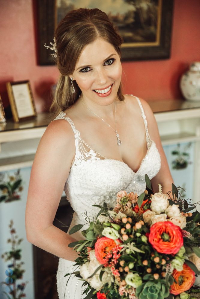 Bride's portraits inside the Madrona Manor Historic Mansion by the Napa Valley Wedding Photographer, Paul Lyubezhanin.