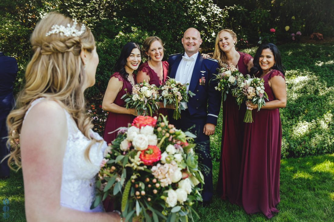 Wedding Party photos after the ceremony at Madrona Manor