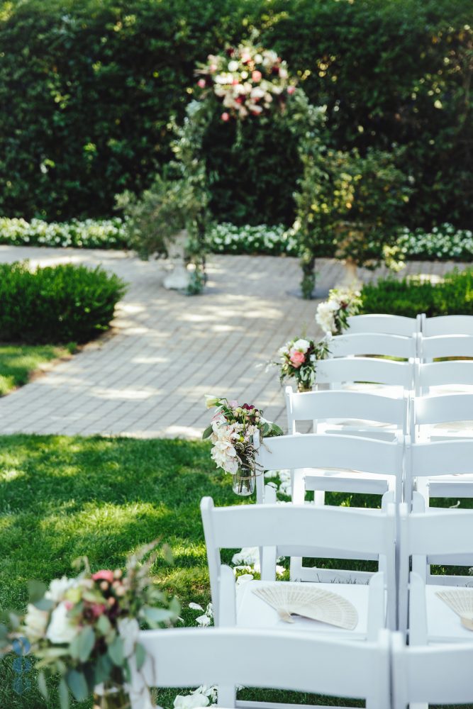 Wedding Ceremony Decoration and Inspiration at Madrona Manor in Healdsburg, California