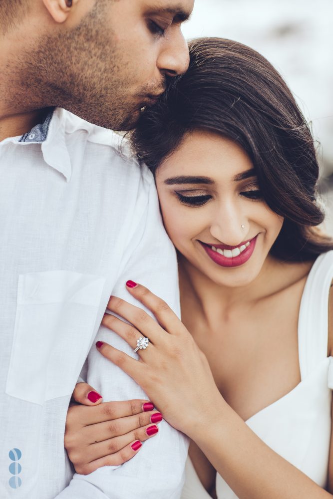 San Francisco engagement photography on the beach with Sahil & Natasha.