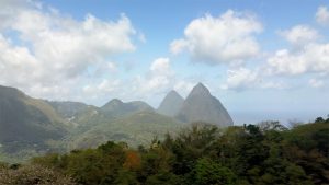 Piton Mountains in St. Lucia at a Destination Wedding