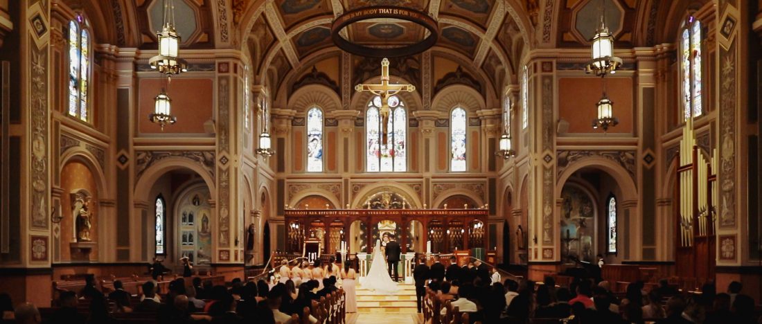 Wedding in Cathedral of the Blessed Sacrament - Sacramento California