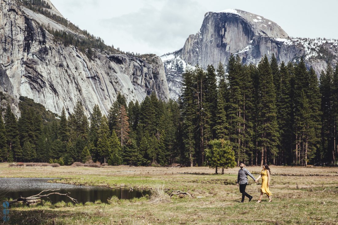 Yosemite Engagement Proposal overlooking Half Dome - Amit and Veena