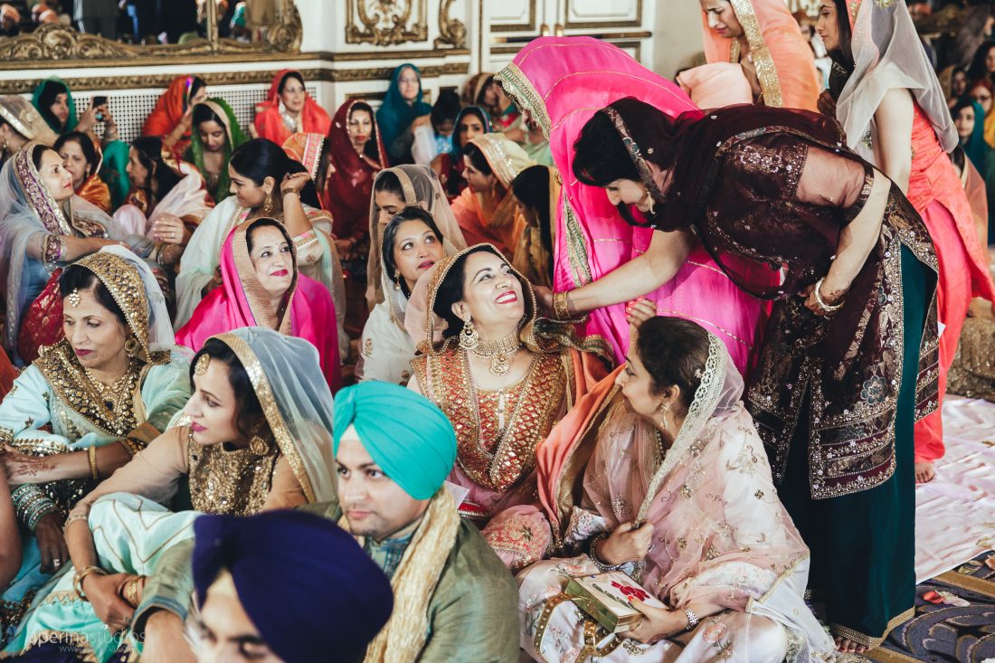 Sikh Indian wedding ceremony in the Gold Room of Fairmont San Francisco