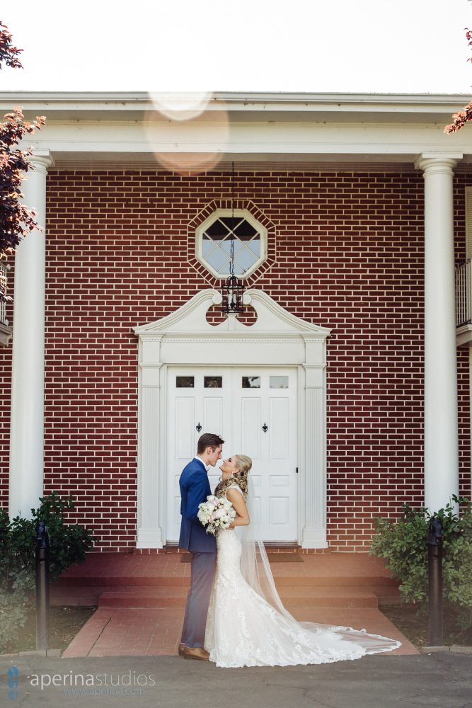 Colonial Style Wedding at Grace Vineyards - bride and groom portrait