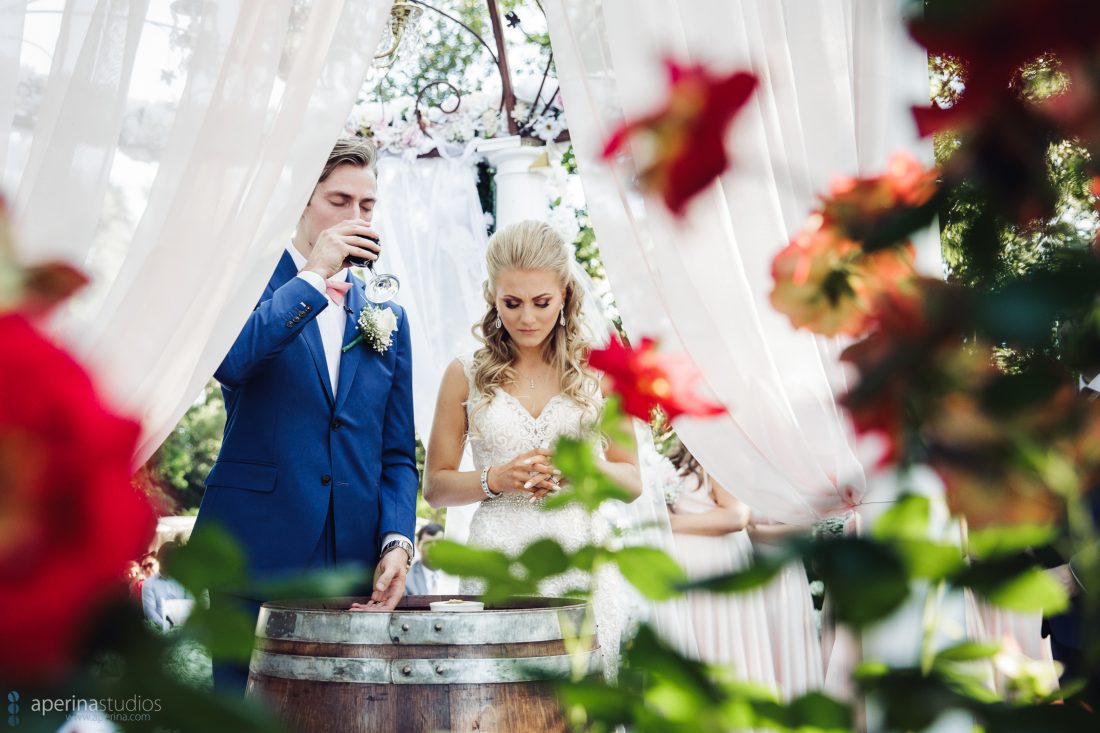 Grace Vineyards Winery Wedding Photographer - Christian Wedding Ceremony