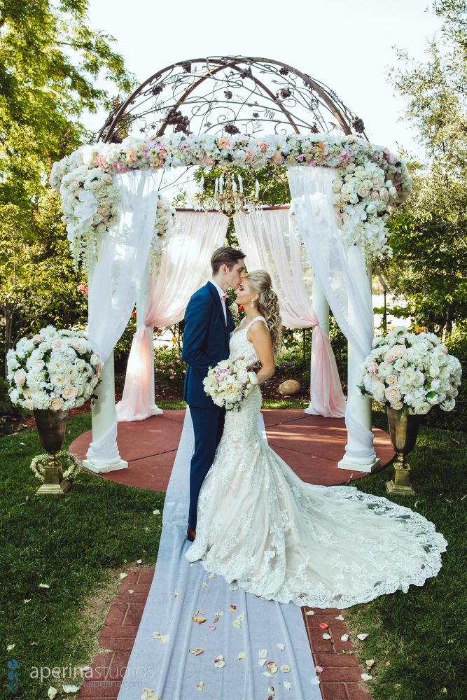 Bride and Groom Portrait after their wedding ceremony