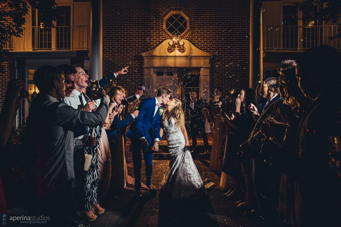 Grace Vineyards Winery Wedding Photos - Reception grand exit