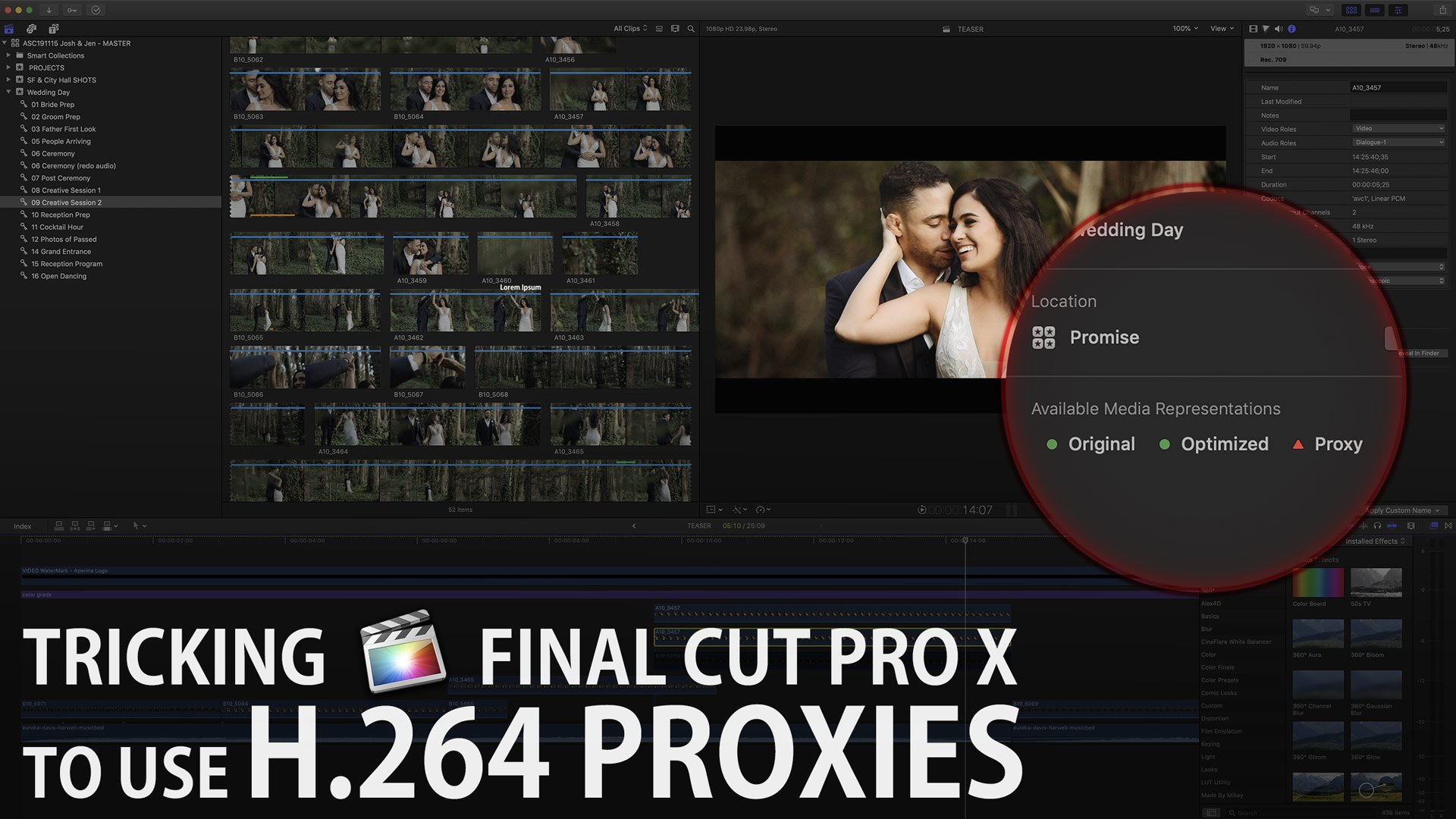 H264 Proxy Workflow in Final Cut Pro X - a perfect remote editor workflow