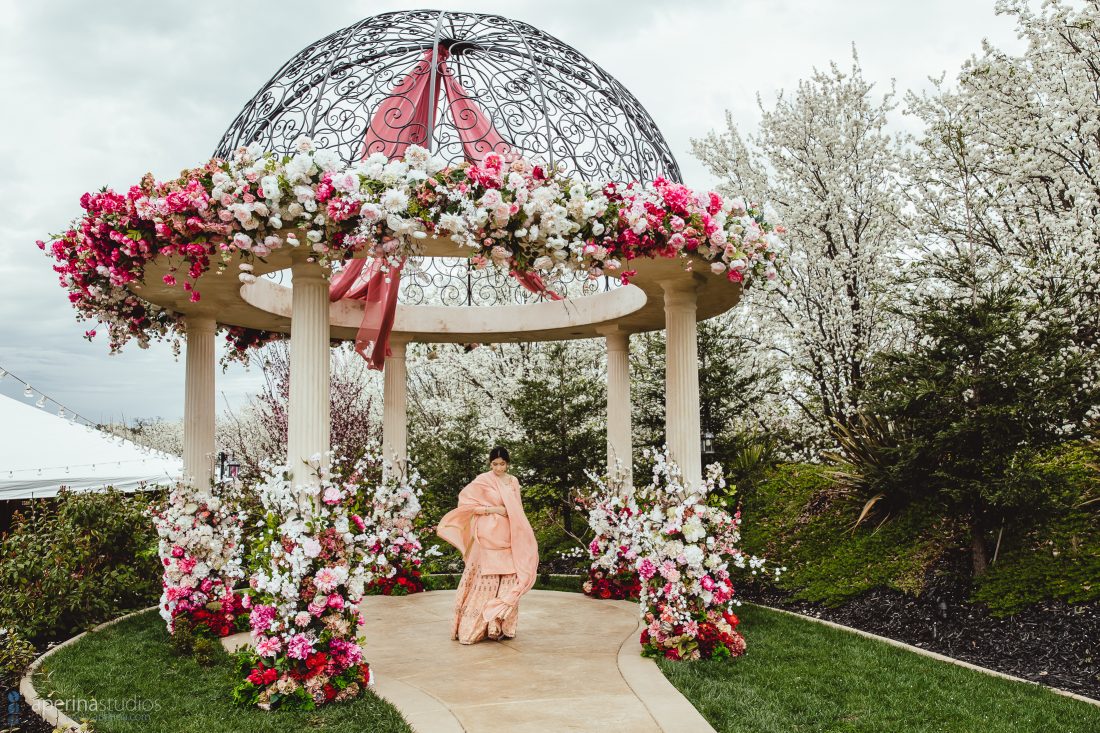 Outdoor Wedding Decorations - Decorated Gazebo for chunni ceremony