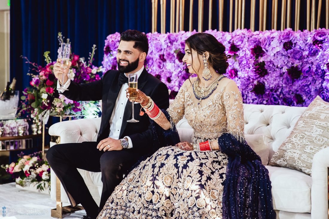 Indian Wedding Reception Photography by Aperina Studios - Indian Wedding Photographer