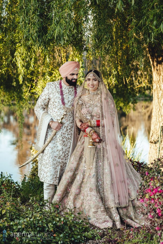 Beautiful Bride and Groom Portraits on their Indian Wedding Day