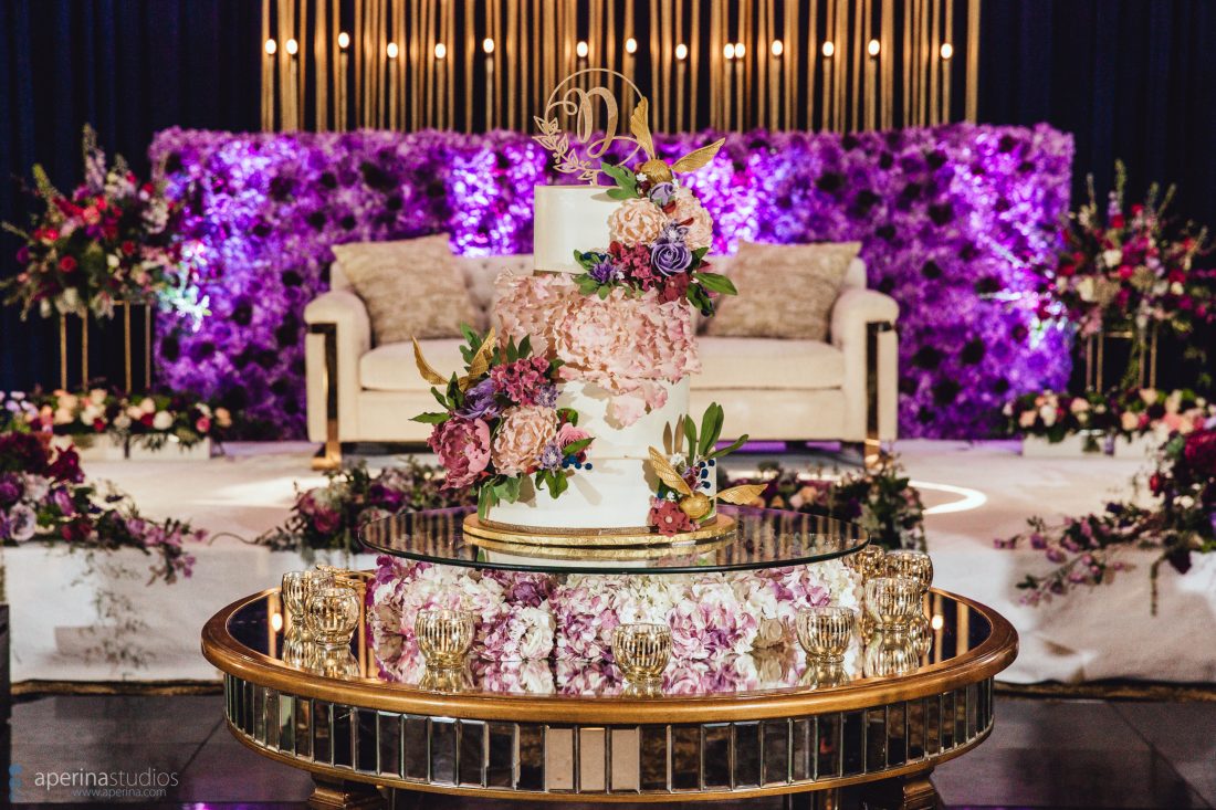 Indian Wedding Cake Inspiration - Wedding Reception Photography