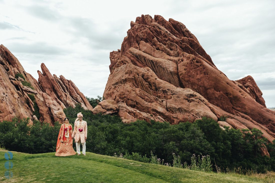 Destination Indian Wedding in Denver, Colorado at Arrowhead Golf Club - Bride and Groom Portraits