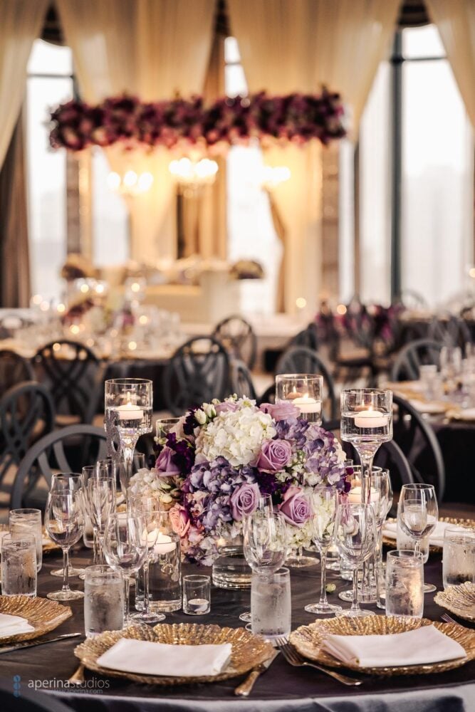 The Westin St. Francis in San Francisco Indian Wedding Reception Decorations - Indian Wedding Photography