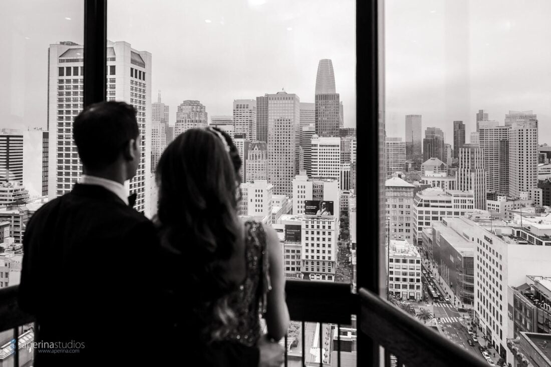 The Westin St. Francis in San Francisco Indian Wedding Reception - Indian Wedding Photography