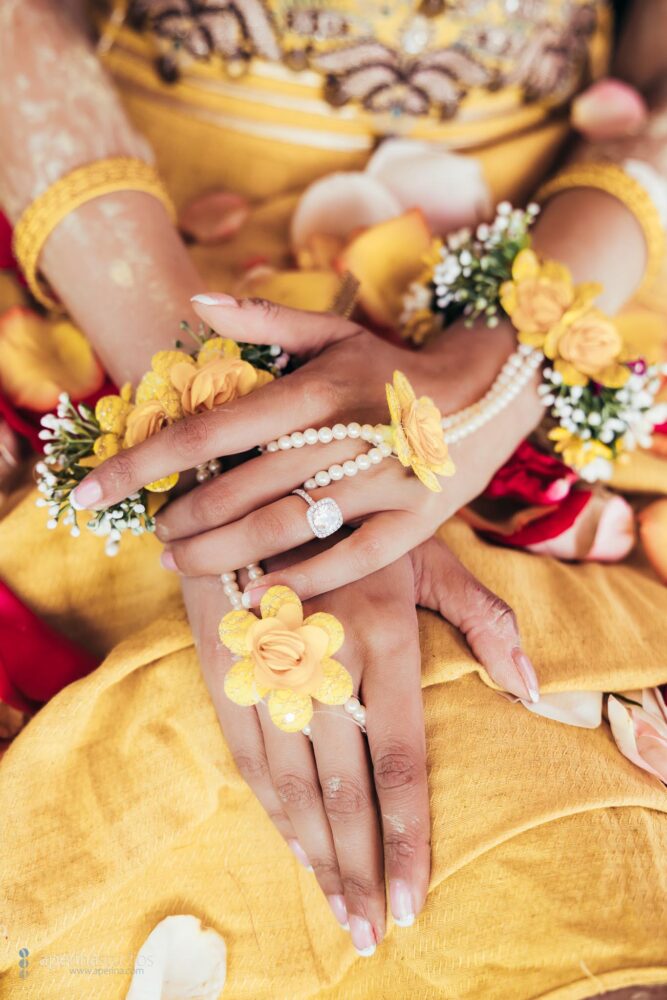 Indian Wedding Bride Haldi - Indian Wedding Photography